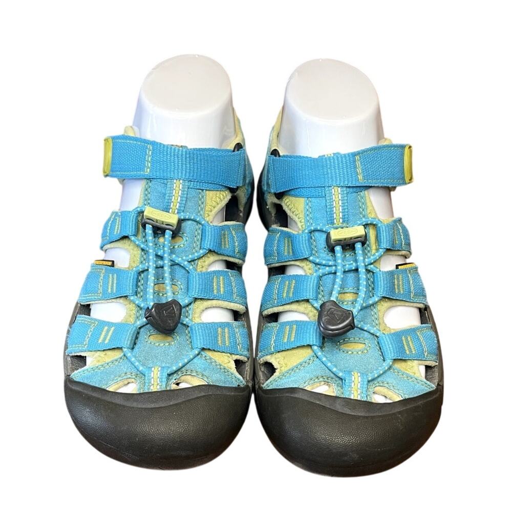 KEEN Newport H2 Youth Size 4 Blue Green Closed Toe Water Hiking Sport Sandals